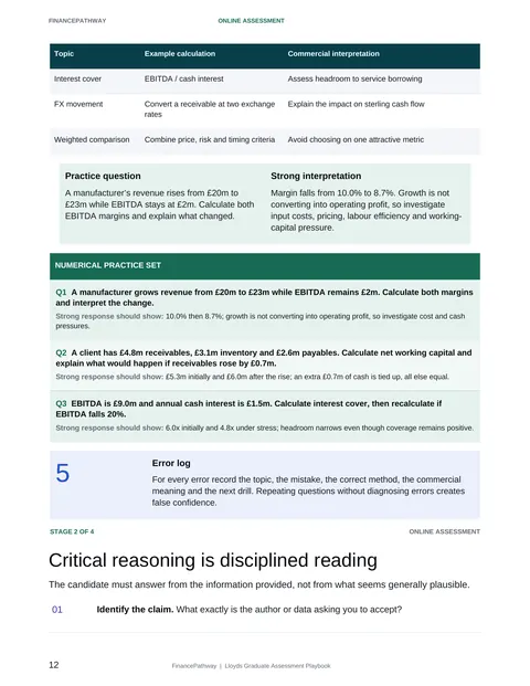 Critical reasoning is disciplined reading