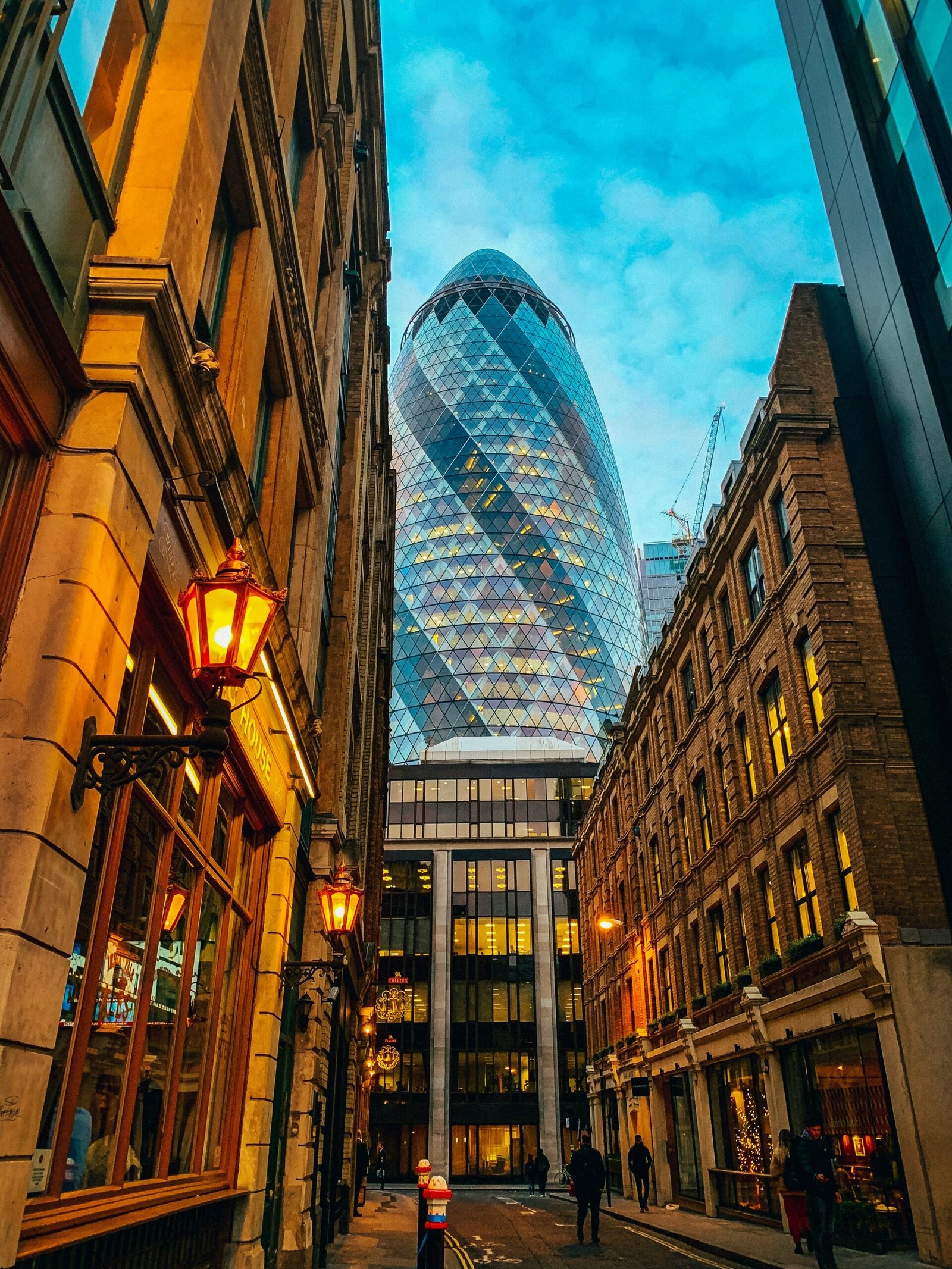 Illustrative photograph of a city financial district.